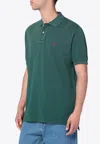 Polo Ralph Lauren Washed Forest Green Cotton Polo In Green