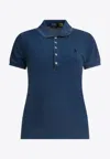 Polo Ralph Lauren Ribbed Collar Short Sleeves Tops