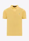 Polo Ralph Lauren Sskcslim1 Short Sleeve Knit Clothing In Yellow