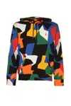 POLO RALPH LAUREN LOGO EMBROIDERED PUZZLE PATTERNED HOODIE
