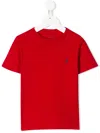 Polo Ralph Lauren Cotton With Logo T-shirt In Red