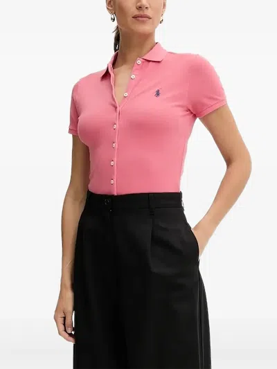 Polo Ralph Lauren Logo-embroidered Shirt In Pink