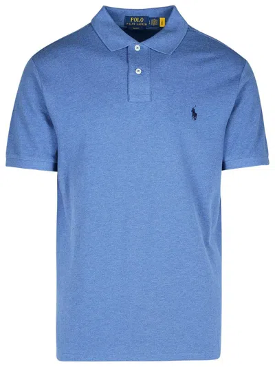 Polo Ralph Lauren Short Sleeve Weathered Mesh Polo In Blue