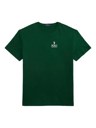 Polo Ralph Lauren Logo-embroidered Short-sleeve T-shirt In Green