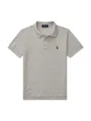 Polo Ralph Lauren Short-sleeve Logo Embroidery Polo Shirt In Grey