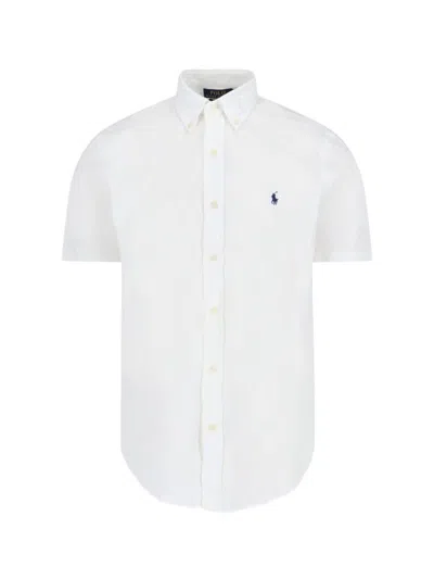 Polo Ralph Lauren Logo Embroidered Short In White