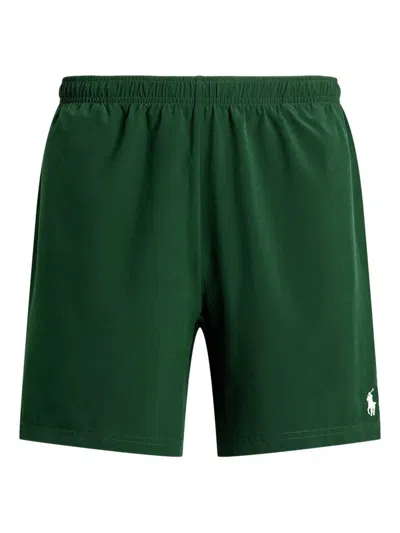 Polo Ralph Lauren Logo-embroidered Shorts In Green