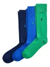 Polo Ralph Lauren Men's 3-pk. Supersoft Dress Socks In Multi