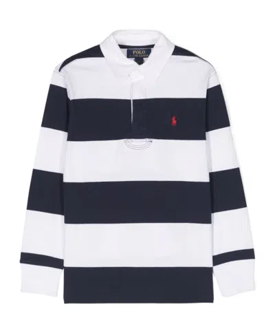 POLO RALPH LAUREN LOGO-EMBROIDERED STRIPED POLO SHIRT