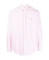 Polo Ralph Lauren Logo-embroidered Striped Shirt In White