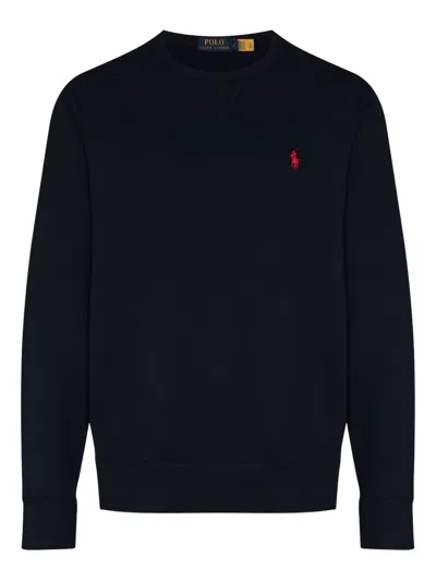 Polo Ralph Lauren Polo Pony Crewneck Sweatshirt In Black