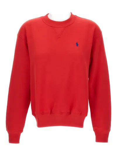 POLO RALPH LAUREN LOGO-EMBROIDERED SWEATSHIRT