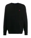 Polo Ralph Lauren Polo Pony Crew-neck Sweatshirt Clothing In Black