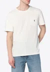 Polo Ralph Lauren T-shirt In Cotone Custom Slim-fit T-shirt In White