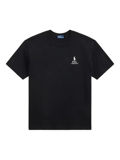 Polo Ralph Lauren Logo-embroidered T-shirt In Blue