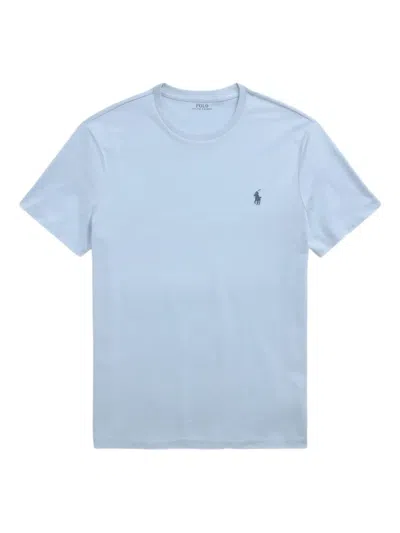 Polo Ralph Lauren T-shirt Mit Logo-stickerei In Blue