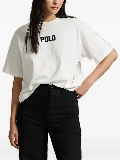 Polo Ralph Lauren Logo-embroidered T-shirt In Red
