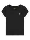 Polo Ralph Lauren Logo-embroidered T-shirt In Black