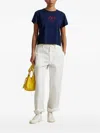 Polo Ralph Lauren Logo-embroidered T-shirt In Blue