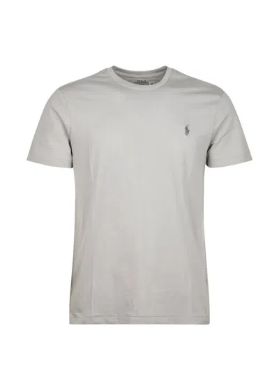 Polo Ralph Lauren Logo-embroidered T-shirt In Gray