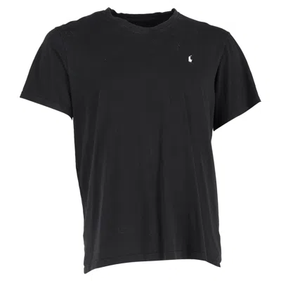 Polo Ralph Lauren Logo-embroidered T-shirt In Black Cotton
