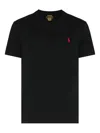Polo Ralph Lauren Crew Neck Short Sleeve Straight Hem T-shirt In Black
