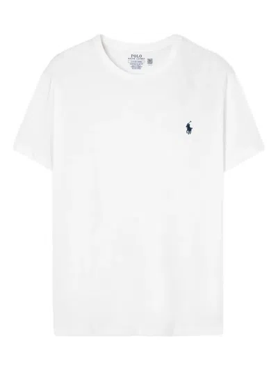 Polo Ralph Lauren Logo-embroidered T-shirt In White