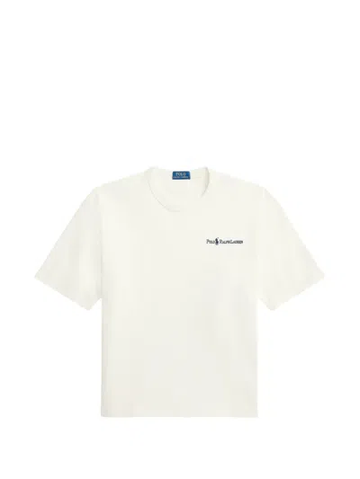Polo Ralph Lauren Logo-embroidered T-shirt In White
