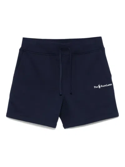 Polo Ralph Lauren Logo-embroidered Track Shorts In Blue