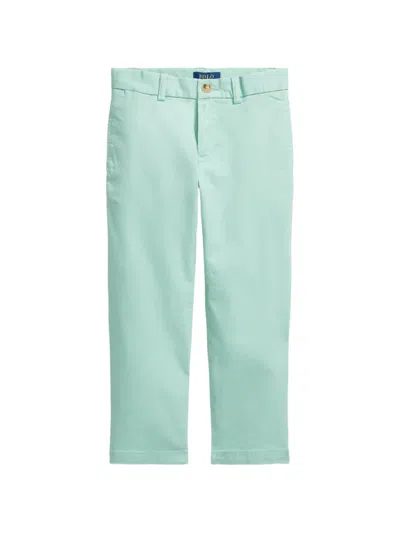 Polo Ralph Lauren Kids' Logo-embroidered Trousers In Green