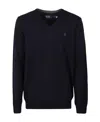 Polo Ralph Lauren Polo Pony Motif Sweater In Black