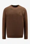 Polo Ralph Lauren Regular Fit Responsible Wool Sweater With Embroidered Logo In Brown