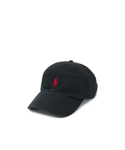 Polo Ralph Lauren Blue Baseball Cap With Logo Embroidery In Cotton Man