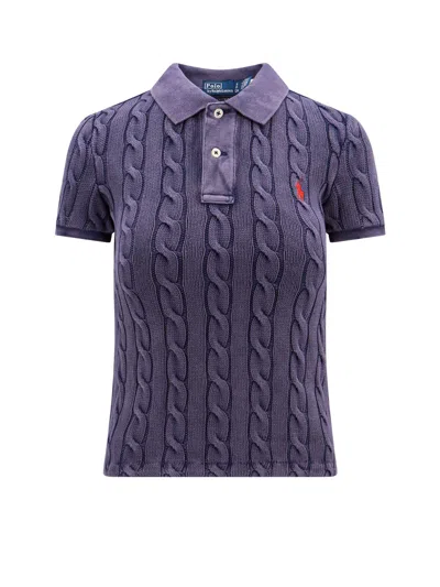POLO RALPH LAUREN LOGO EMBROIDERY BRAIDED POLO SHIRT