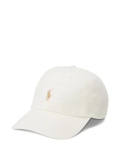 Polo Ralph Lauren Logo-embroidery Cap Hat In White