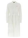 Polo Ralph Lauren Linen Shirt Dress With Long Sleeves And Waist Tie
