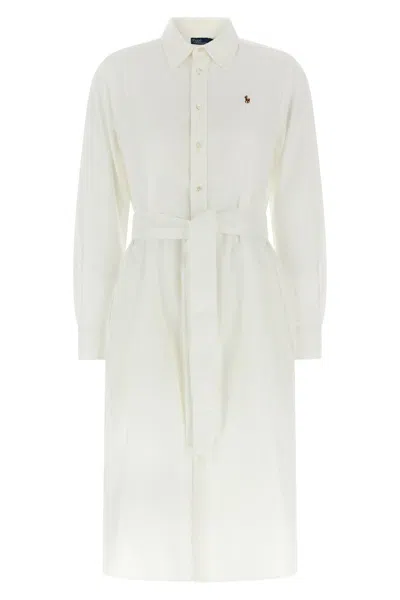 POLO RALPH LAUREN POLO RALPH LAUREN LOGO EMBROIDERY CHEMISIER DRESS