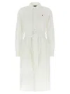 Polo Ralph Lauren Linen Shirt Dress With Long Sleeves And Waist Tie
