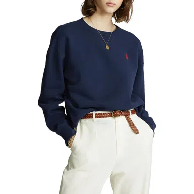 Polo Ralph Lauren Ralph Lauren Crewneck Cotton Sweatshirt In Navy