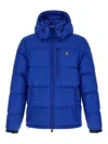 Polo Ralph Lauren Blue Polyester Down Jacket In Blue