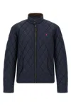 Polo Ralph Lauren Logo Embroidery Jacket Puffer Jackets Blue In Blue