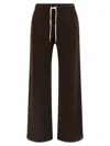 Polo Ralph Lauren Drawstring Fleece Wide Leg Sweatpant In Brown