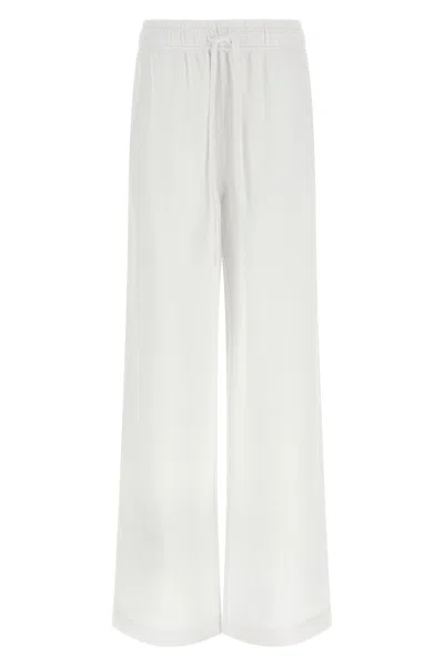 Polo Ralph Lauren Logo Embroidery Joggers In White