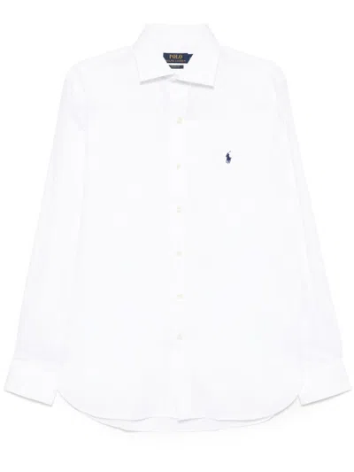 Polo Ralph Lauren Classic Pony Logo Oxford Shirt In White