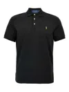 Polo Ralph Lauren Custom Slim Fit Stretch Mesh Polo Shirt In Black