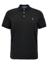 Polo Ralph Lauren Logo Embroidery Polo Shirt In Black