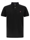 Polo Ralph Lauren Logo Embroidery Polo Shirt In Black