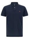Polo Ralph Lauren Logo Embroidery Polo Shirt In Blue