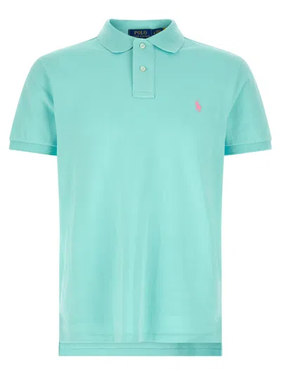 Polo Ralph Lauren Logo Embroidery Polo Shirt In Green
