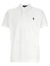 Polo Ralph Lauren Logo Embroidery Polo Shirt In White